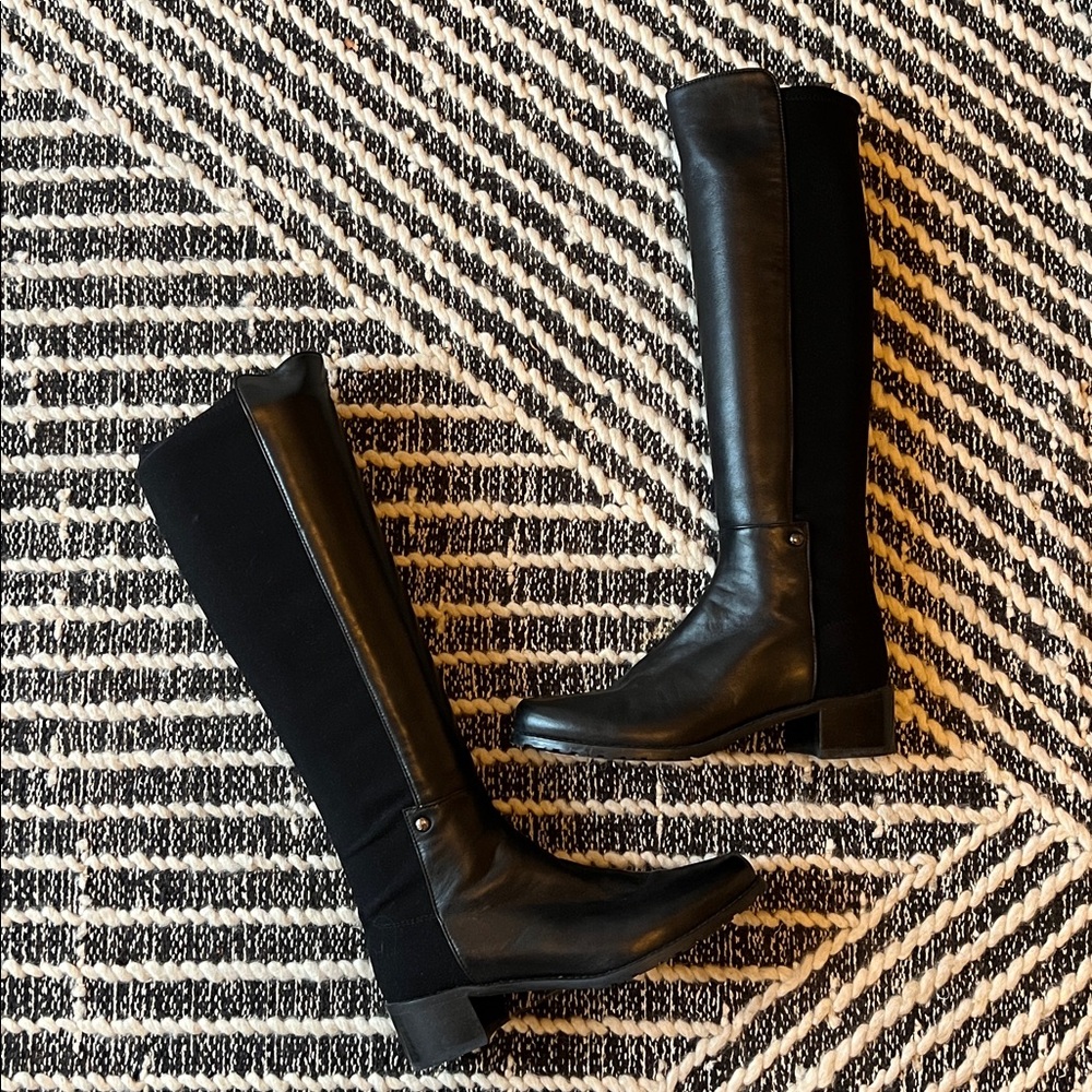 Stuart Weitzman 50/50 Black Knee-High Women's Boots size 4 (fits 5.5)